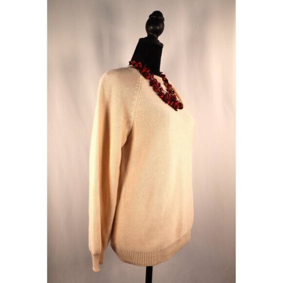 Weekend MaxMara Crew neck -Caserta sweater Beige Size Small - Picture 5 of 13